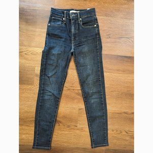 Levi's Mile High Skinny Ankle Jean 24 Dark Blue
